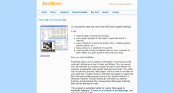 Desktop Screenshot of anynotes.com